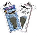 Load image into Gallery viewer, Alaska FootWhere Souvenir Zipper-Pull. 72 pieces/6 assorted styles.