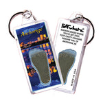 Load image into Gallery viewer, Anchorage FootWhere Souvenir Keychains. 6 Piece Set. Made in USA