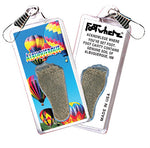 Load image into Gallery viewer, Albuquerque FootWhere® Souvenir Zipper-Pull. 72 pieces/6 assorted styles.