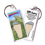 Load image into Gallery viewer, Aruba FootWhere® Souvenir Keychains. 72 pieces/6 assorted styles.