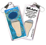 Load image into Gallery viewer, Belize FootWhere® Souvenir Zipper-Pull. Made in USA
