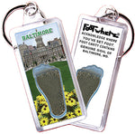 Load image into Gallery viewer, Baltimore FootWhere® Souvenir Keychains. 72 pieces/6 assorted styles.