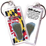 Load image into Gallery viewer, Baltimore FootWhere® Souvenir Keychains. 72 pieces/6 assorted styles.