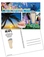 Load image into Gallery viewer, Bahamas FootWhere® Souvenir Postcard. 144 Pieces/1 Gross. Made in USA