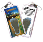 Load image into Gallery viewer, Cincinnati FootWhere® Souvenir Zipper-Pull. 72 pieces/ 6 assorted styles.