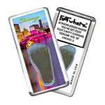 Load image into Gallery viewer, Chicago FootWhere® Souvenir Fridge Magnets. 6 Piece Set. Made in USA