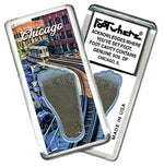 Load image into Gallery viewer, Chicago FootWhere® Souvenir Magnet. Made in USA