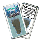 Load image into Gallery viewer, Chicago FootWhere® Souvenir Magnet. Made in USA