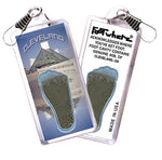 Load image into Gallery viewer, Cleveland FootWhere® Souvenir Zipper-Pull. 72 pieces/ 6 assorted styles.