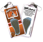 Load image into Gallery viewer, Cleveland FootWhere® Souvenir Zipper-Pull. 72 pieces/ 6 assorted styles.