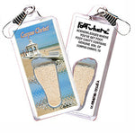 Load image into Gallery viewer, Corpus Christi FootWhere® Souvenir Zipper-Pulls. 72 Pieces/6 Assorted Styles. Made in USA