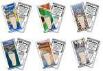 Load image into Gallery viewer, Cape Town, S.A. FootWhere® Souvenir Fridge Magnets. 6 Piece Set. Made in USA