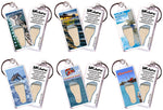 Load image into Gallery viewer, Clearwater, FL FootWhere® Souvenir Keychain. 72 pieces/ 6 assorted styles.