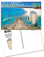 Load image into Gallery viewer, Cozumel FootWhere® Souvenir Postcard. 144 Pieces/1 Gross. Made in USA