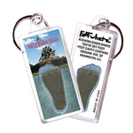 Load image into Gallery viewer, District of Columbia FootWhere® Souvenir Keychains. 6 Piece Set. Made in USA