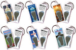 Load image into Gallery viewer, District of Columbia FootWhere® Souvenir Keychains. 72 Pieces/6 Assorted Styles. Made in USA