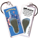 Load image into Gallery viewer, Dallas FootWhere® Souvenir Keychains. 72 Pieces/6 Assorted Styles. Made in USA