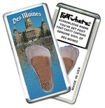 Load image into Gallery viewer, Des Moines FootWhere® Souvenir Magnet. 72 Pieces/6 Assorted Styles. Made in USA