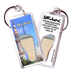 Load image into Gallery viewer, Dubai, UAE FootWhere Souvenir Keychain. Made in USA