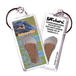 Load image into Gallery viewer, Gainesville FootWhere® Souvenir Keychainl. 72 Pieces/6 Assorted Styles. Made in USA