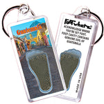 Load image into Gallery viewer, Guatemala FootWhere Souvenir Fridge Keychains. 6 Piece Set. Made in USA