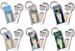 Load image into Gallery viewer, Galveston FootWhere Souvenir Keychains. 6 Piece Set. Made in USA
