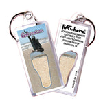 Load image into Gallery viewer, Galveston FootWhere® Souvenir Keychains. 72 pieces/ 6 assorted styles.
