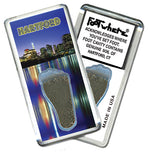 Load image into Gallery viewer, Hartford, CT FootWhere® Souvenir Fridge Magnet. Made in USA