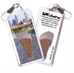 Load image into Gallery viewer, Indianapolis FootWhere® Souvenir Zipper-Pull. 72 pieces/6 assorted styles.