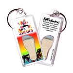 Load image into Gallery viewer, Jamaica FootWhere Souvenir Keychain. 72 pieces/6 assorted styles.