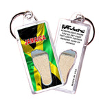 Load image into Gallery viewer, Jamaica FootWhere Souvenir Keychain. 72 pieces/6 assorted styles.