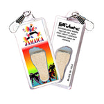 Load image into Gallery viewer, Jamaica FootWhere® Souvenir Zipper-Pull. 72 pieces/6 assorted styles.
