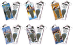 Load image into Gallery viewer, Kansas City FootWhere® Souvenir Zipper-Pulls. 6 Piece Set. Made in USA