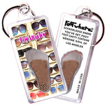 Load image into Gallery viewer, Los Angeles FootWhere® Souvenir Keychains. 6 Piece Set. Made in USA