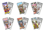 Load image into Gallery viewer, Los Angeles FootWhere® Souvenir Magnets. 6 Piece Set. Made in USA