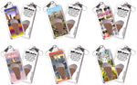 Load image into Gallery viewer, Los Angeles FootWhere® Souvenir Zipper-Pulls. 6 Piece Set. Made in USA