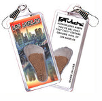Load image into Gallery viewer, Los Angeles FootWhere® Souvenir Zipper-Pulls. 6 Piece Set. Made in USA