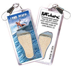 Load image into Gallery viewer, Long Beach FootWhere® Souvenir Zipper-Pulls. 6 Piece Set. Made in USA
