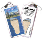 Load image into Gallery viewer, Long Beach FootWhere® Souvenir Zipper-Pulls. 6 Piece Set. Made in USA