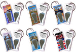 Load image into Gallery viewer, London, UK FootWhere® Souvenir Keychains. 6 assorted styles.