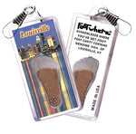Load image into Gallery viewer, Louisville FootWhere Souvenir Zipper-Pulls. 6 Piece Set. Made in USA