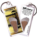 Load image into Gallery viewer, Mobile FootWhere® Souvenir Keychains 6 Piece Set. Made in USA