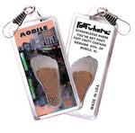 Load image into Gallery viewer, Mobile FootWhere® Souvenir Zipper-Pulls 6 Piece Set. Made in USA