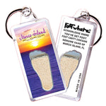 Load image into Gallery viewer, Marco Island FootWhere® Souvenir Keychain. 72 pieces/6 assorted styles.