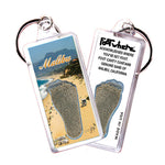Load image into Gallery viewer, Malibu FootWhere® Souvenir Keychain. 72 pieces/ 6 assorted styles.