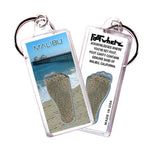 Load image into Gallery viewer, Malibu FootWhere® Souvenir Keychains. 6 Piece Set. Made in USA