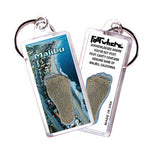 Load image into Gallery viewer, Malibu FootWhere® Souvenir Keychain. 72 pieces/ 6 assorted styles.