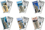 Load image into Gallery viewer, Malibu FootWhere® Souvenir Magnet. 72 pieces/ 6 assorted styles.