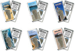 Load image into Gallery viewer, Malibu FootWhere® Souvenir Magnets. 6 Piece Set. Made in USA