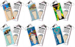 Load image into Gallery viewer, Montego Bay FootWhere® Souvenir Zipper-Pulls. 6 Piece Set. Made in USA